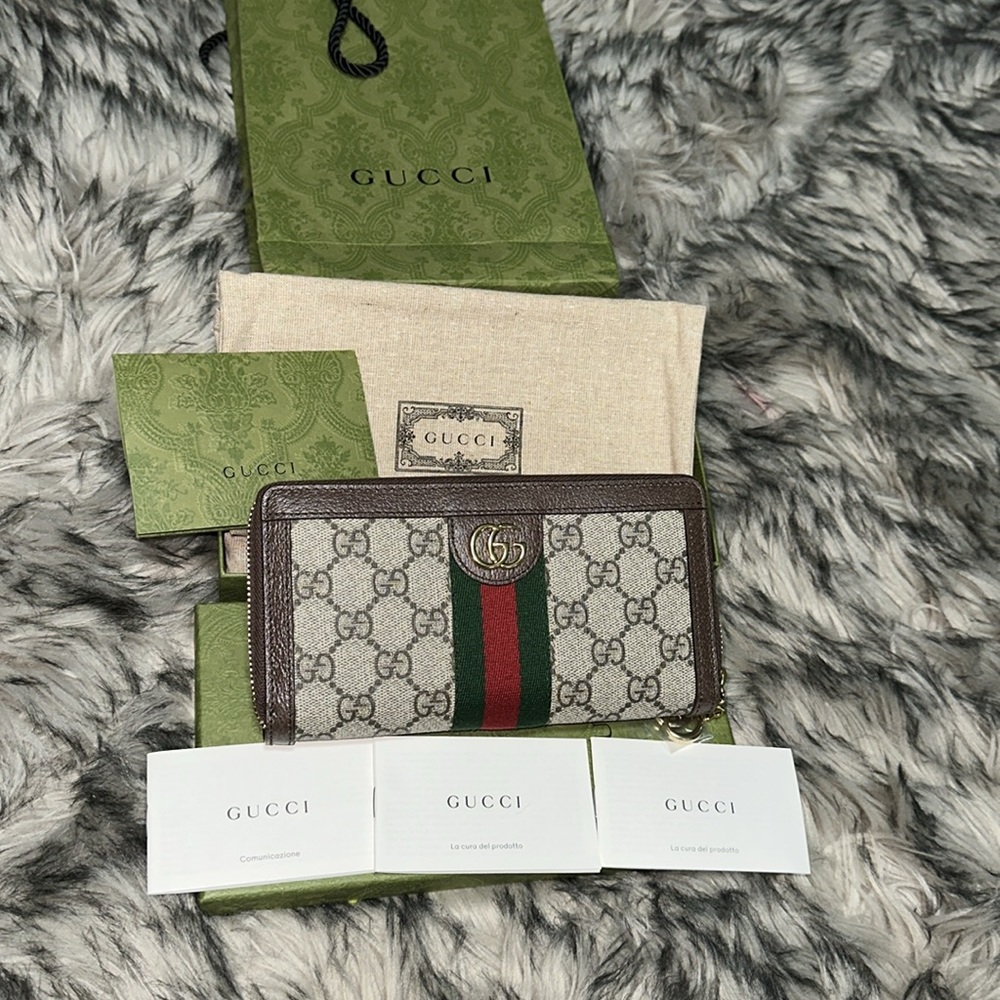 OPHIDIA GG ZIP AROUND WALLET - Picture 6 of 8